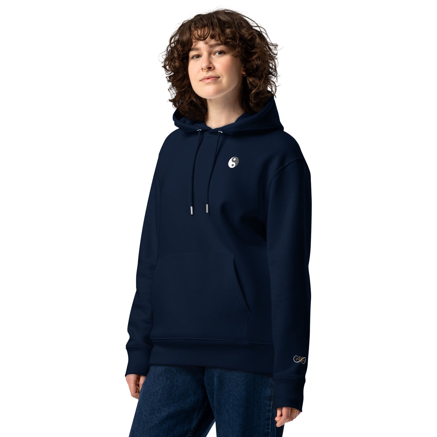 Organic Cotton Hoodie - Eco-Friendly, Soft, Sustainable Sweatshirt 'Meditation Effect'