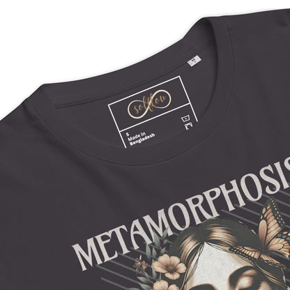 Unisex Organic Cotton T-Shirt - Eco-Friendly Minimalist Sustainable Tee 'Metamorphosis'