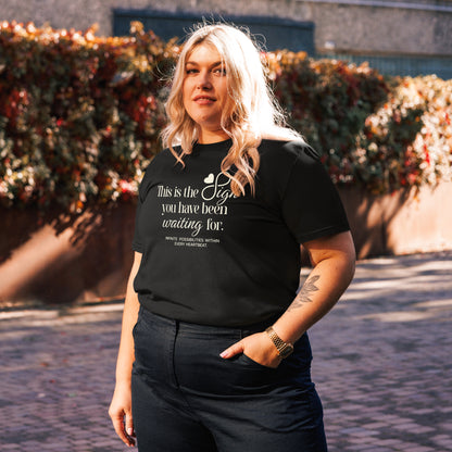 Unisex Organic Cotton T-Shirt - Eco-Friendly Minimalist Sustainable Tee 'This is The Sign'