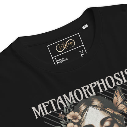 Unisex Organic Cotton T-Shirt - Eco-Friendly Minimalist Sustainable Tee 'Metamorphosis'