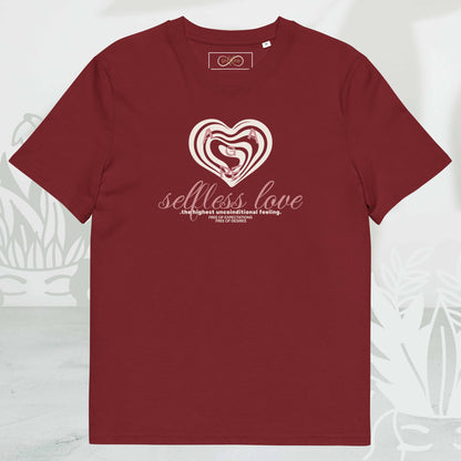 Unisex Organic Cotton T-Shirt - Eco-Friendly Minimalist Sustainable Tee 'Agape - Selfless love'