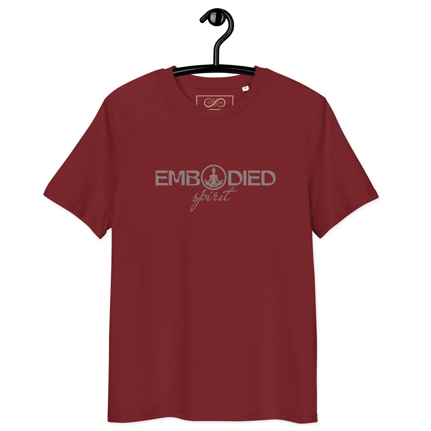 Unisex Organic Cotton T-Shirt - Eco-Friendly Minimalist Sustainable Tee 'Embodied Spirit'