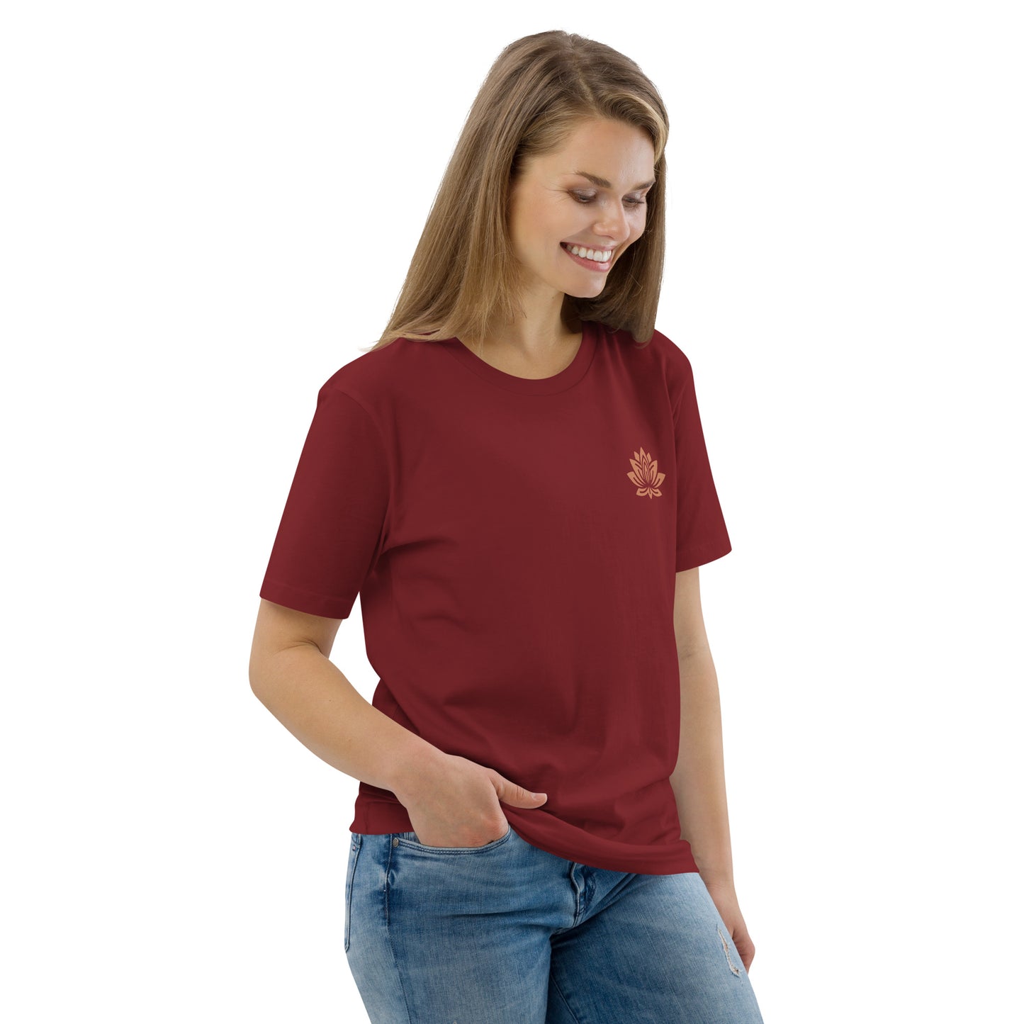 Unisex Organic Cotton T-Shirt - Eco-Friendly Minimalist Sustainable Tee 'Yoga People'