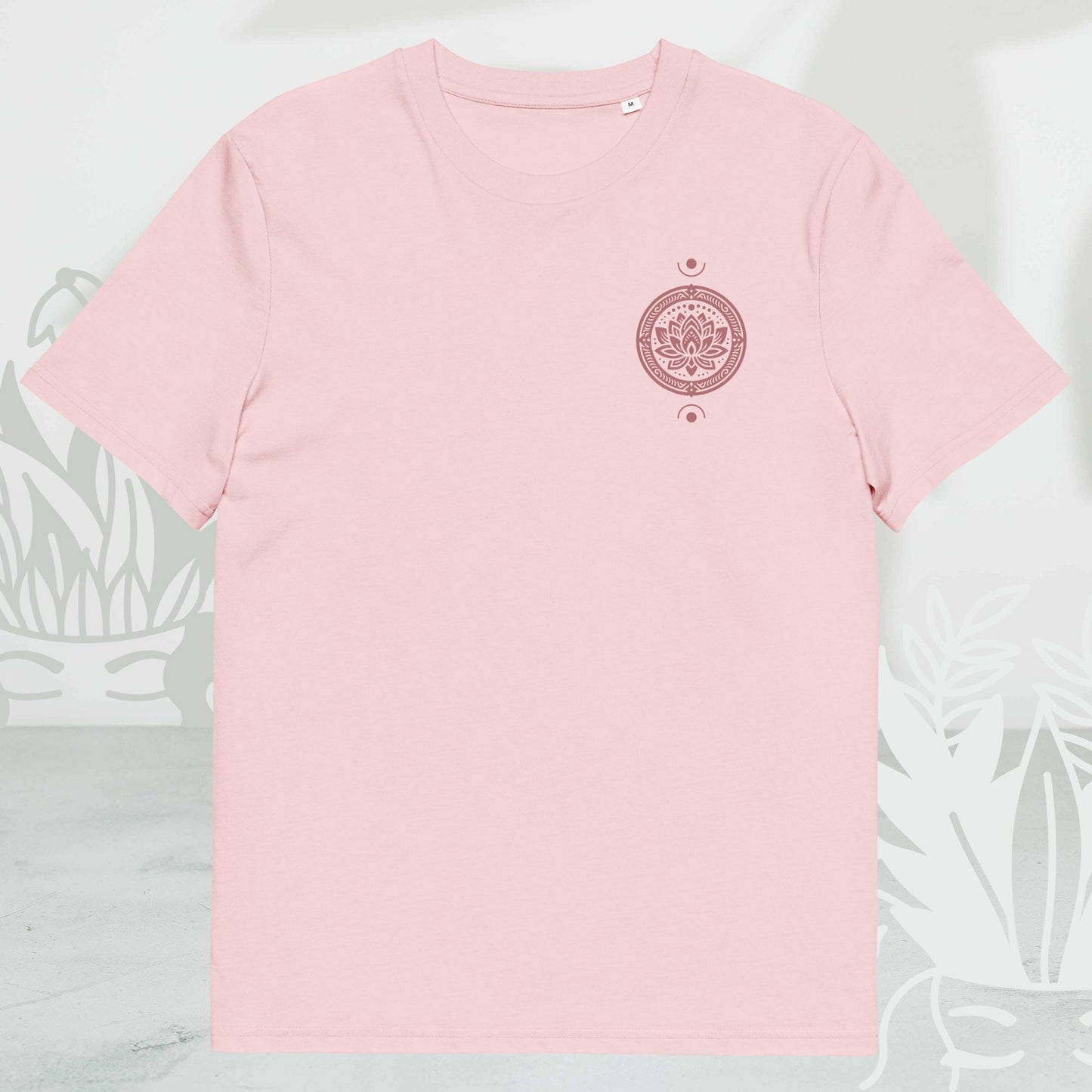 Unisex Organic Cotton T-Shirt - Eco-Friendly Minimalist Sustainable Tee 'Love Yoga Society'