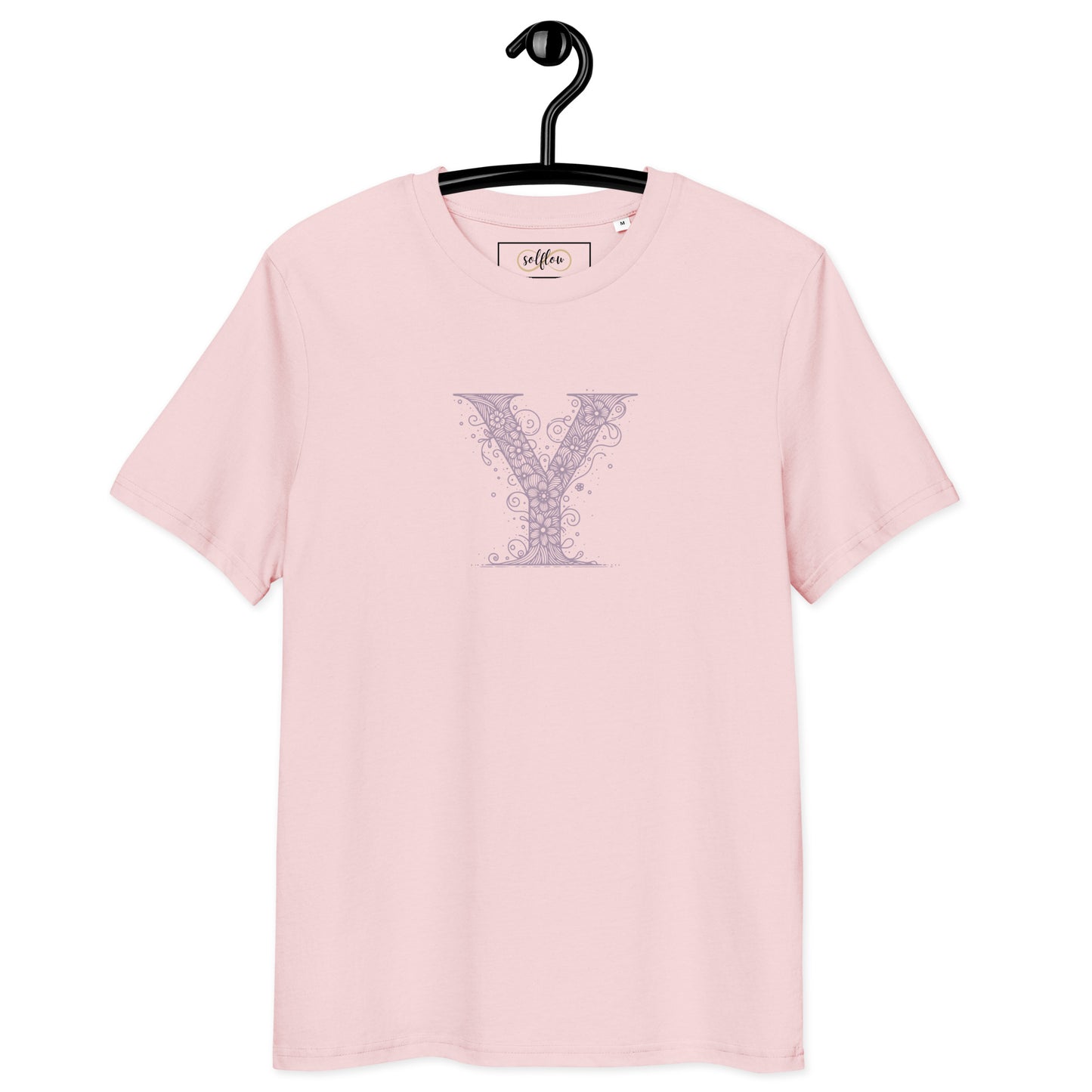 Unisex Organic Cotton T-Shirt - Eco-Friendly Minimalist Sustainable Tee 'Y is For Yoga'