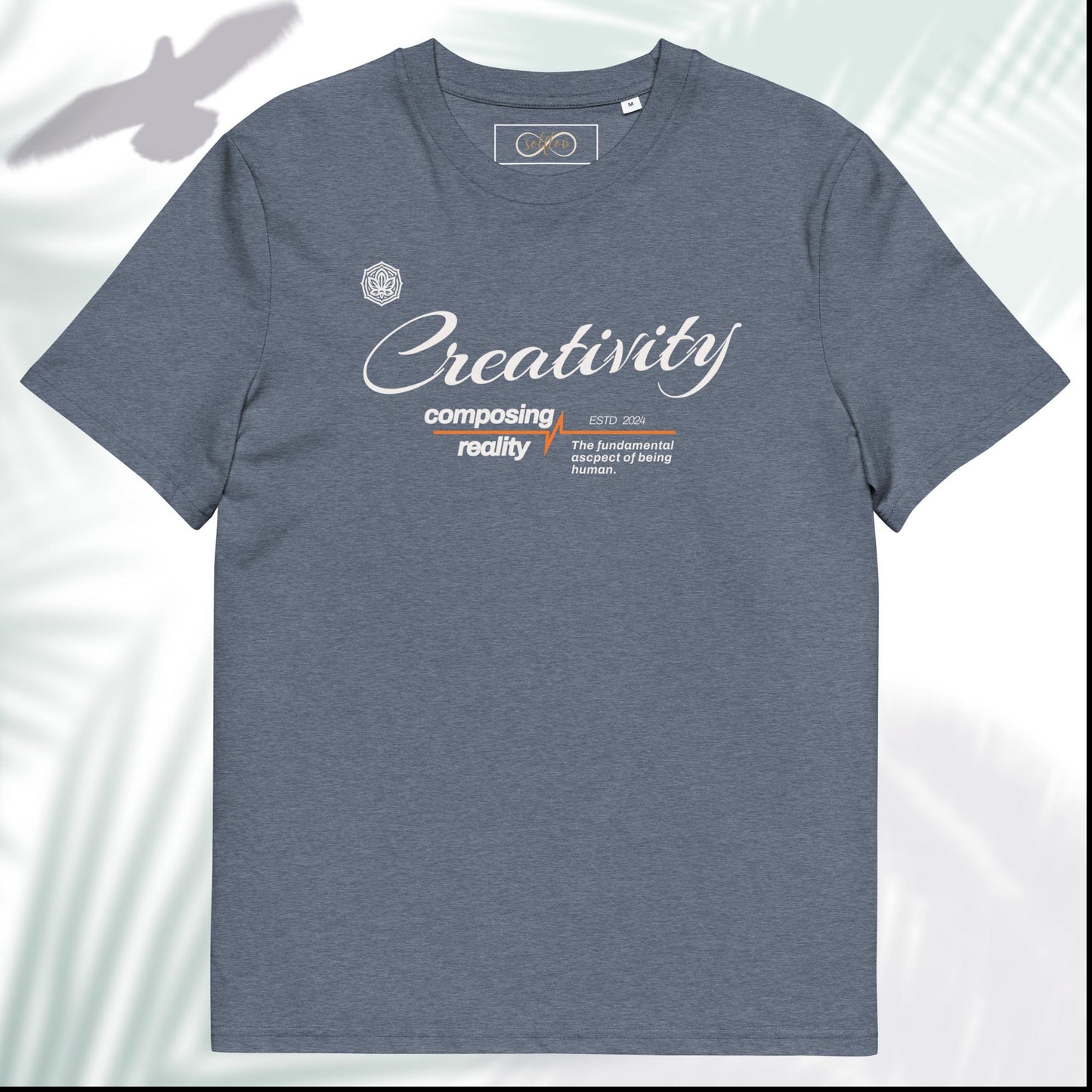 Unisex Organic Cotton T-Shirt - Eco-Friendly Minimalist Sustainable Tee 'Creativity'