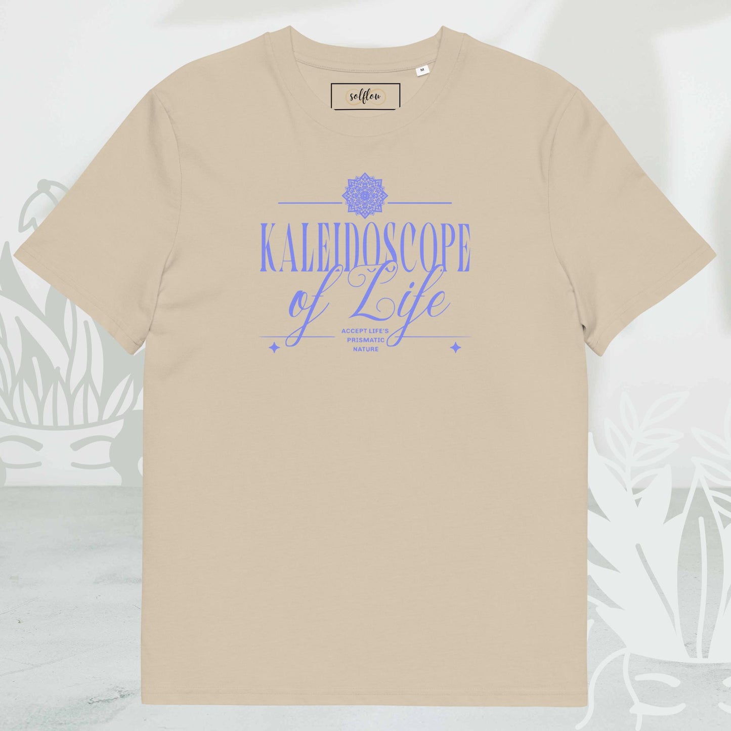 Unisex Organic Cotton T-Shirt - Eco-Friendly Minimalist Sustainable Tee 'Kaleidoscope'