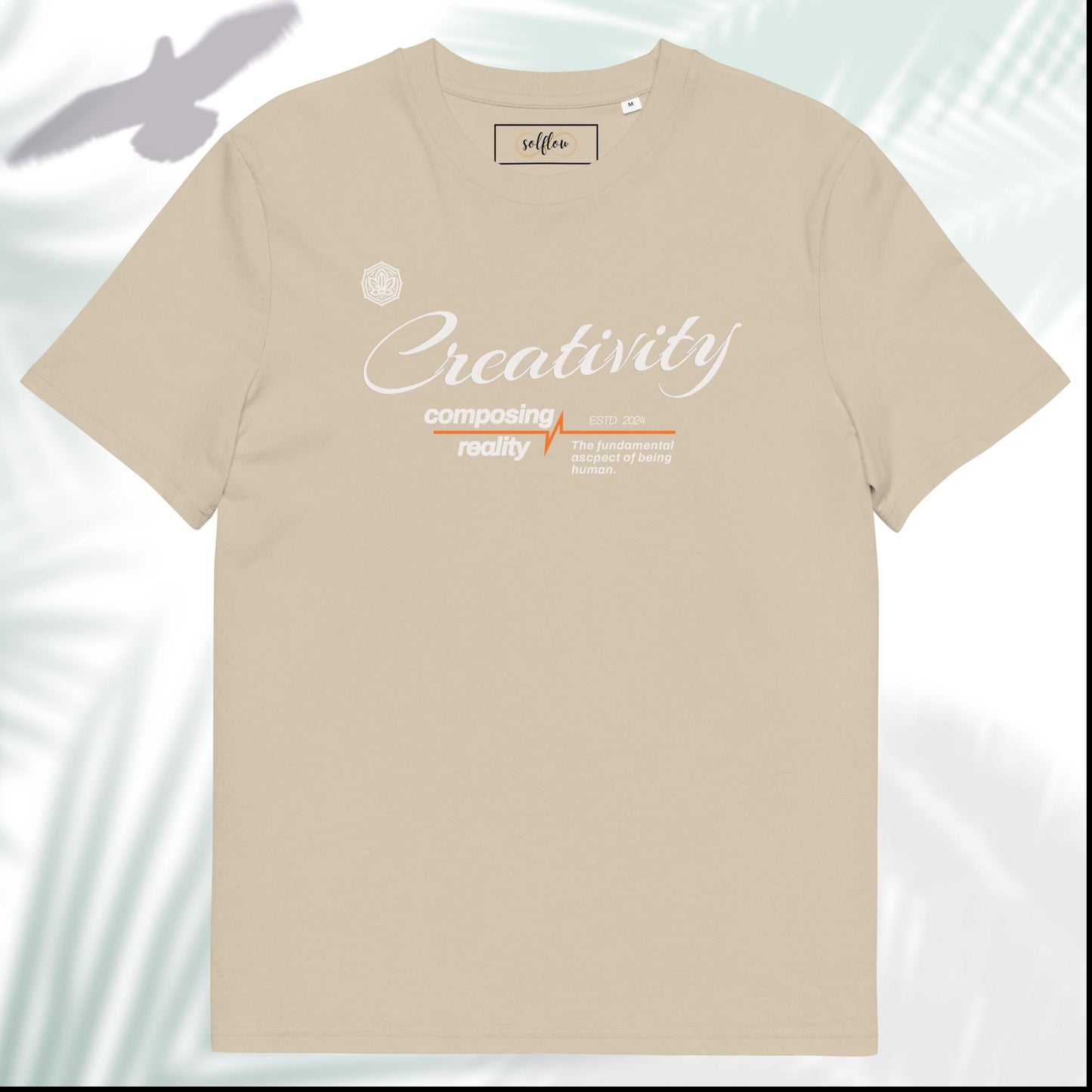 Unisex Organic Cotton T-Shirt - Eco-Friendly Minimalist Sustainable Tee 'Creativity'