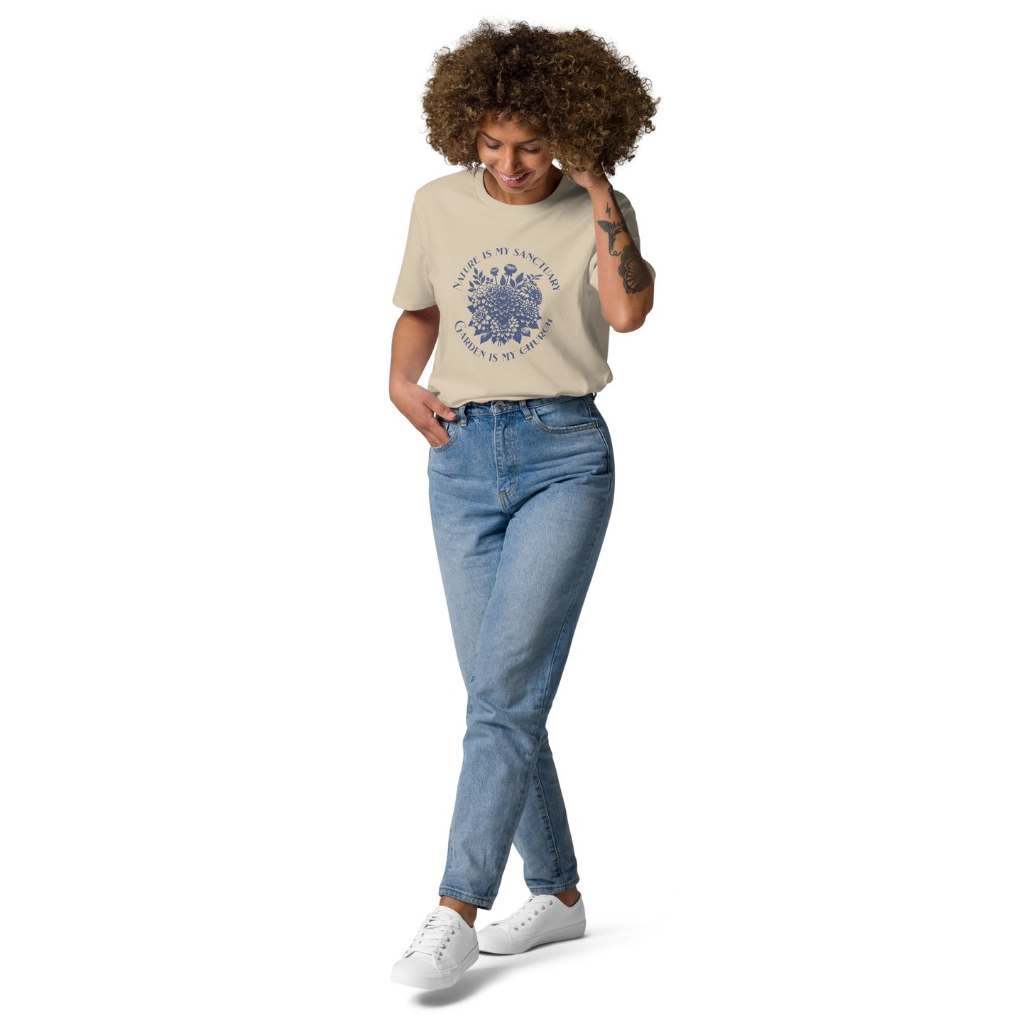 Unisex Organic Cotton T-Shirt - Eco-Friendly Minimalist Sustainable Tee 'Nature is My Sanctuary'