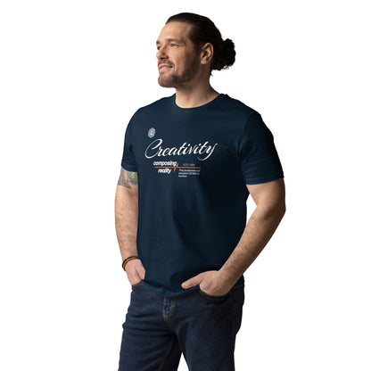 Unisex Organic Cotton T-Shirt - Eco-Friendly Minimalist Sustainable Tee 'Creativity'