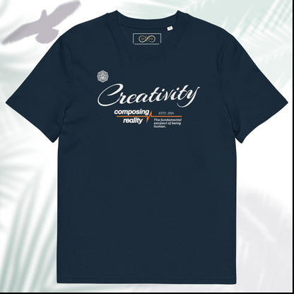 Unisex Organic Cotton T-Shirt - Eco-Friendly Minimalist Sustainable Tee 'Creativity'