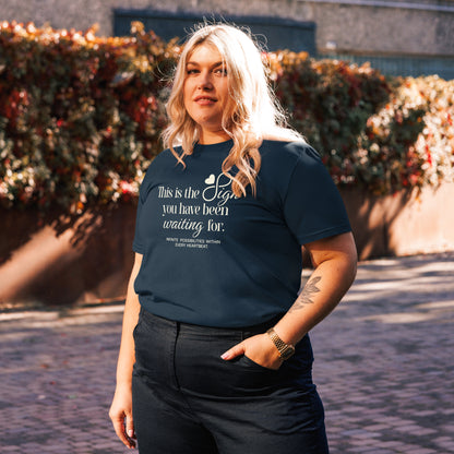 Unisex Organic Cotton T-Shirt - Eco-Friendly Minimalist Sustainable Tee 'This is The Sign'