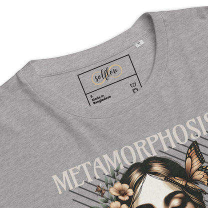 Unisex Organic Cotton T-Shirt - Eco-Friendly Minimalist Sustainable Tee 'Metamorphosis'