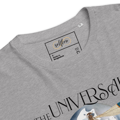 Unisex Organic Cotton T-Shirt - Eco-Friendly Minimalist Sustainable Tee 'Universal Divinity'