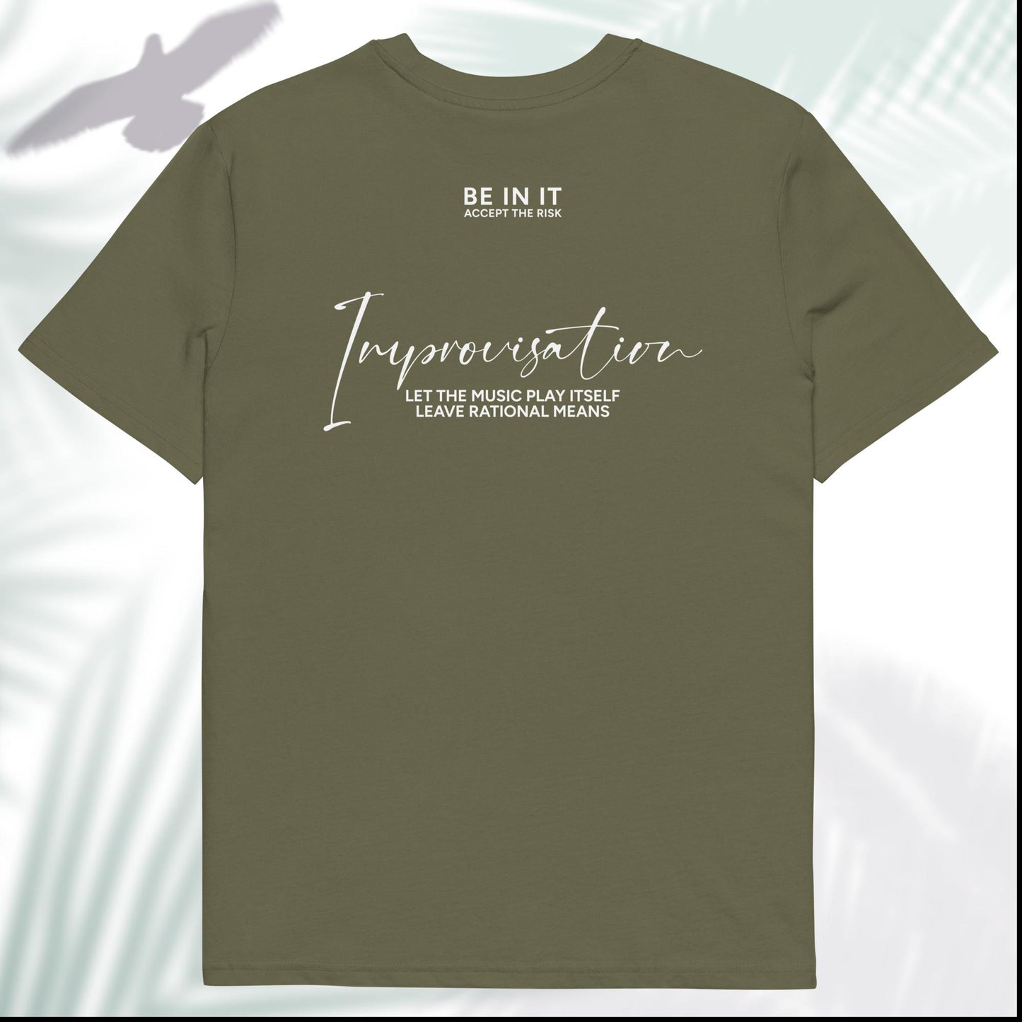 Unisex Organic Cotton T-Shirt - Eco-Friendly Minimalist Sustainable Tee 'Improvisation'