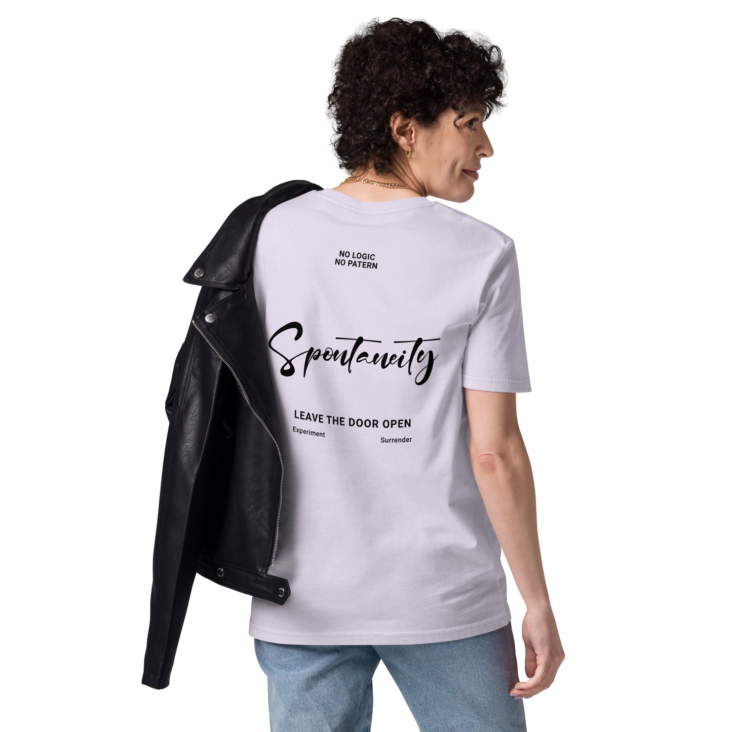 Unisex Organic Cotton T-Shirt - Eco-Friendly Minimalist Sustainable Tee 'Spontaneity'