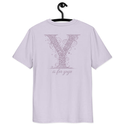 Unisex Organic Cotton T-Shirt - Eco-Friendly Minimalist Sustainable Tee 'Y is For Yoga'