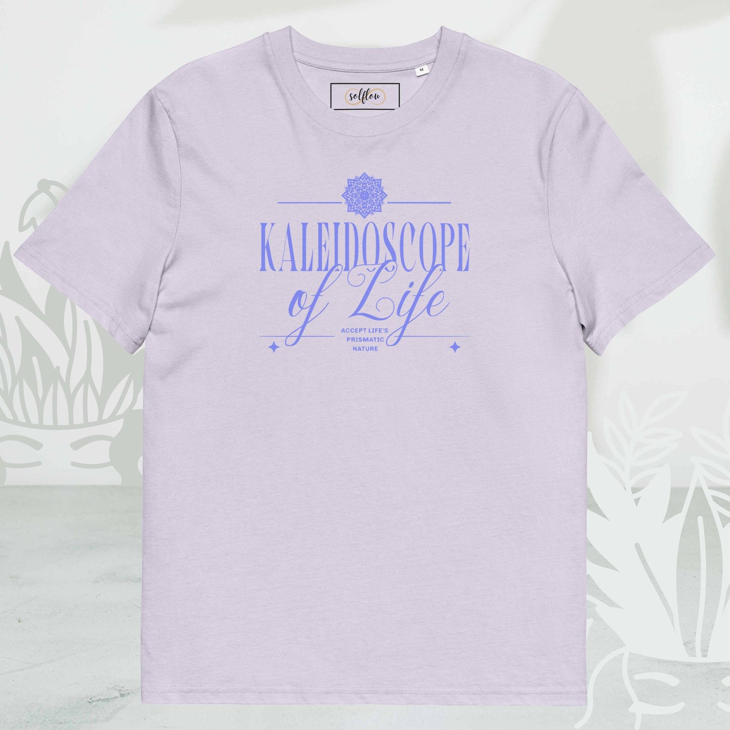 Unisex Organic Cotton T-Shirt - Eco-Friendly Minimalist Sustainable Tee 'Kaleidoscope'