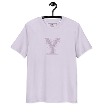 Unisex Organic Cotton T-Shirt - Eco-Friendly Minimalist Sustainable Tee 'Y is For Yoga'