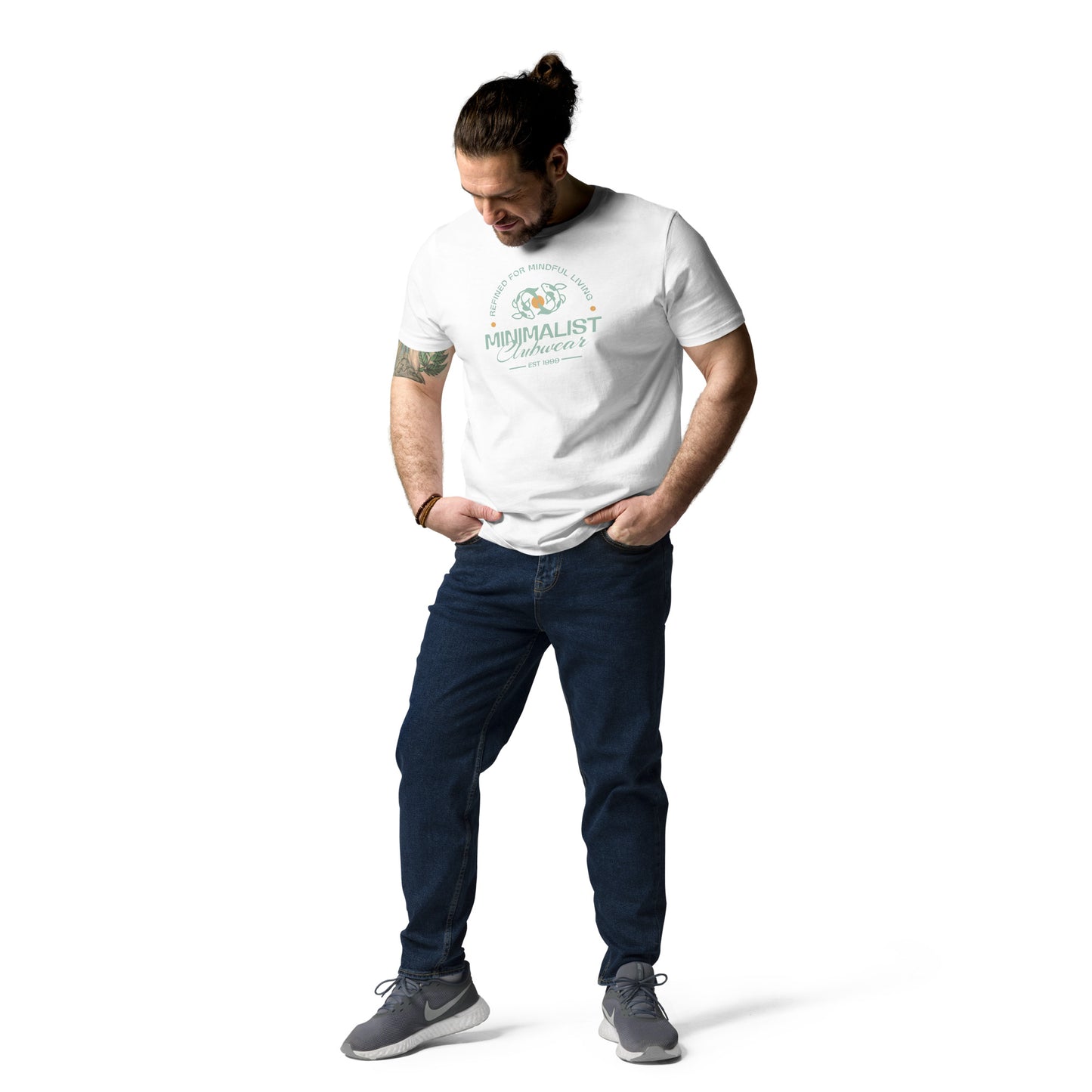 Unisex Organic Cotton T-Shirt - Eco-Friendly Minimalist Sustainable Tee 'Minimalist Clubwear'