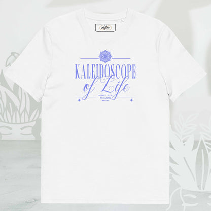 Unisex Organic Cotton T-Shirt - Eco-Friendly Minimalist Sustainable Tee 'Kaleidoscope'