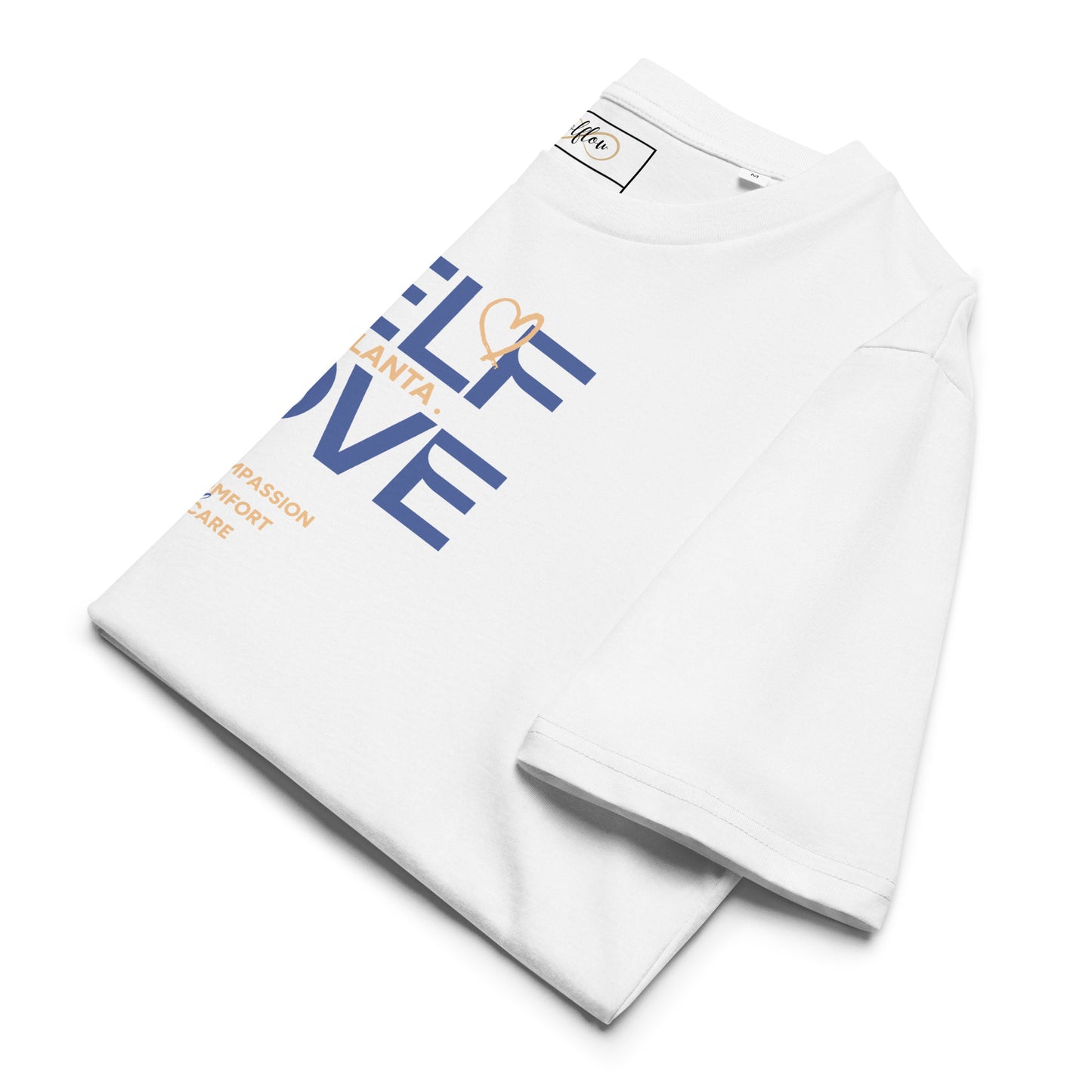 Unisex Organic Cotton T-Shirt - Eco-Friendly Minimalist Sustainable Tee 'Self Love'