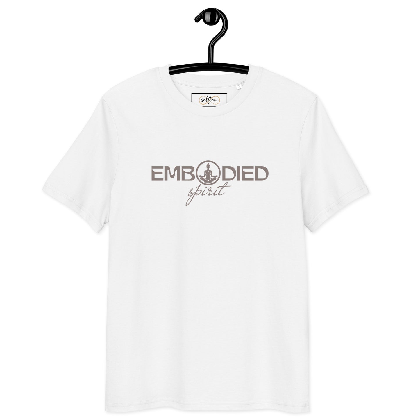 Unisex Organic Cotton T-Shirt - Eco-Friendly Minimalist Sustainable Tee 'Embodied Spirit'