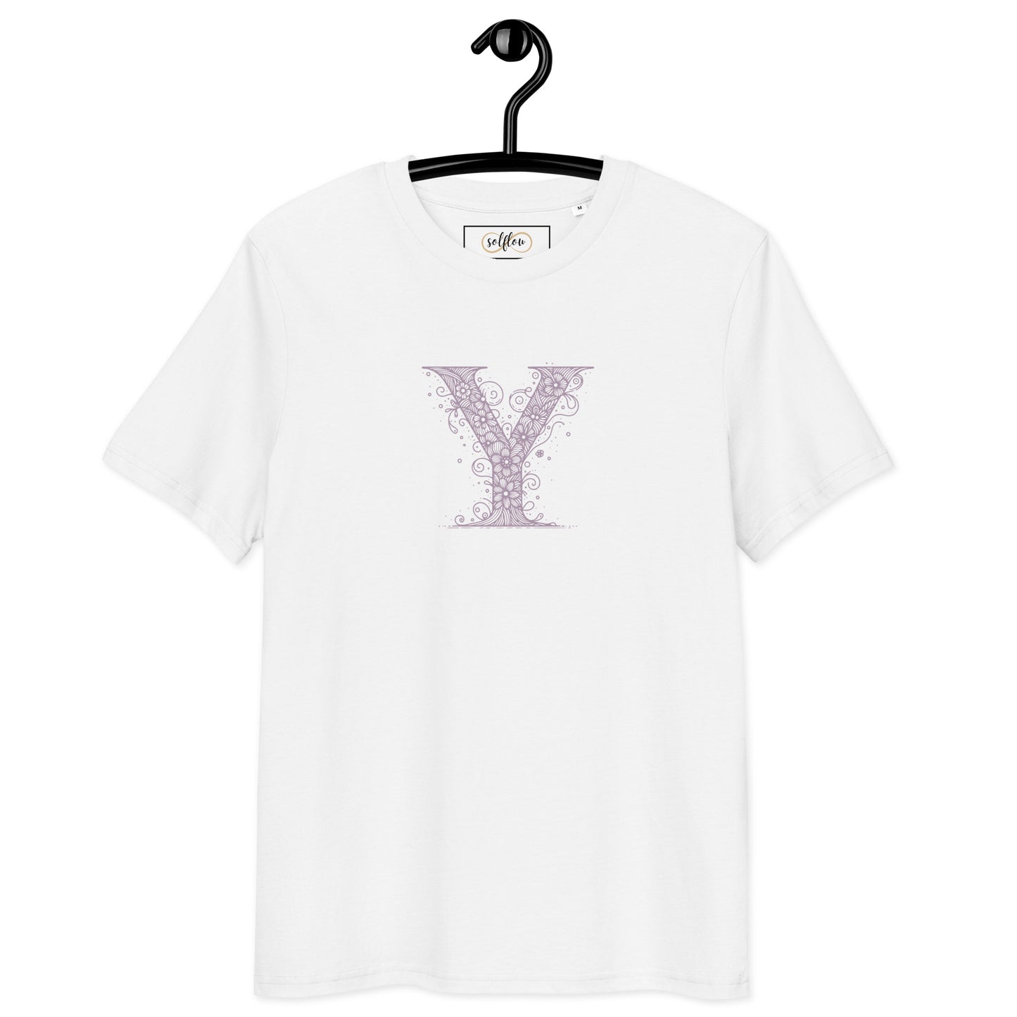 Unisex Organic Cotton T-Shirt - Eco-Friendly Minimalist Sustainable Tee 'Y is For Yoga'