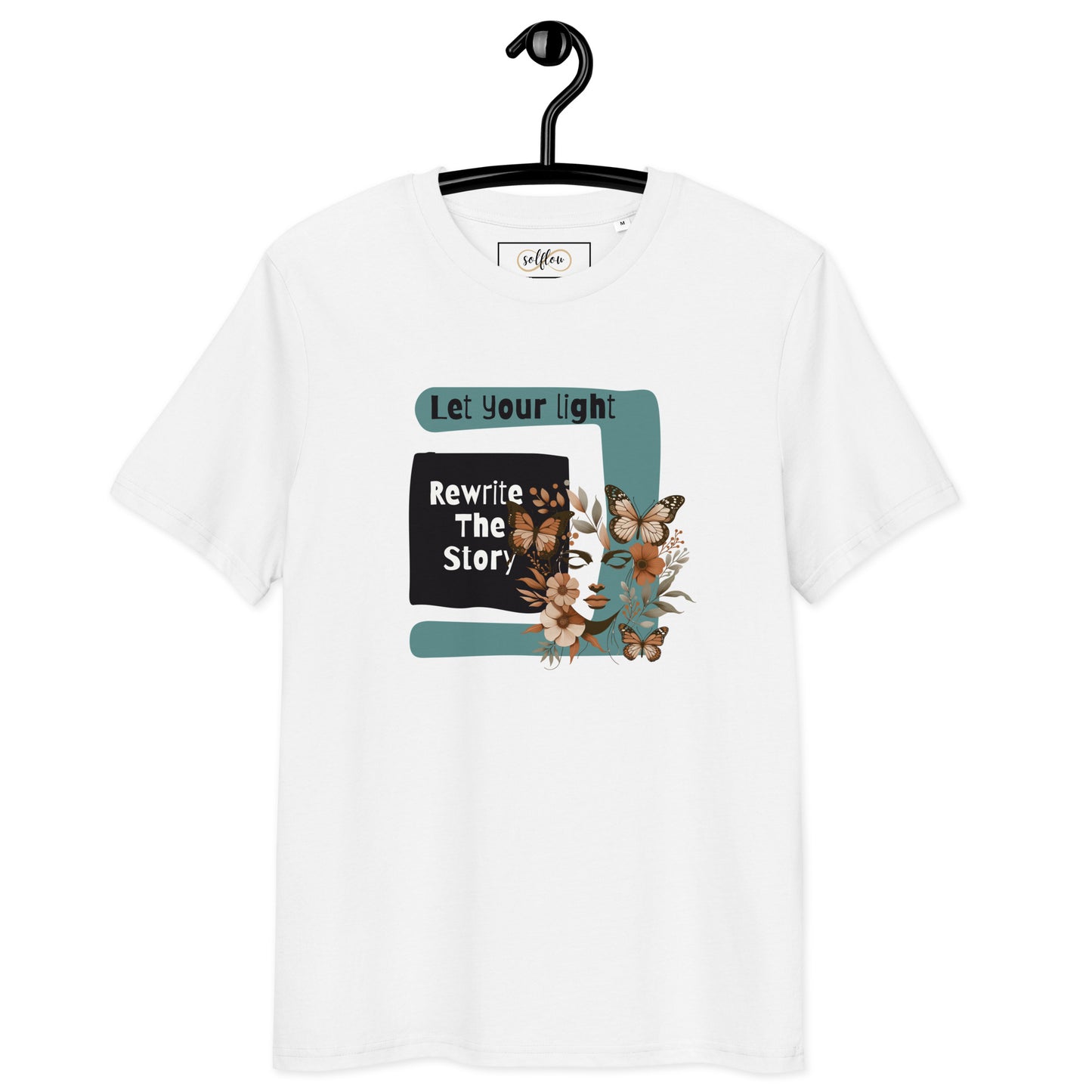 Unisex Organic Cotton T-Shirt - Eco-Friendly Minimalist Sustainable Tee 'Rewrite The Story'
