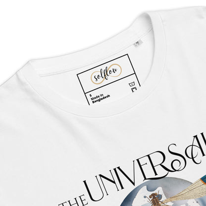 Unisex Organic Cotton T-Shirt - Eco-Friendly Minimalist Sustainable Tee 'Universal Divinity'