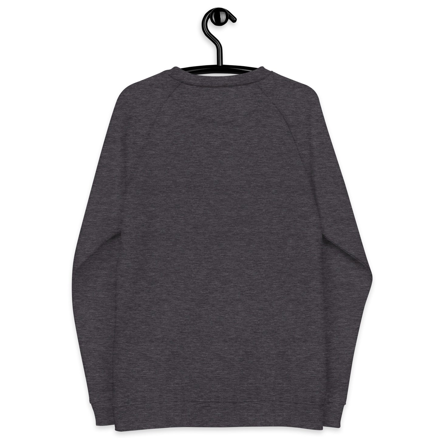 Unisex Organic Cotton Raglan Sweatshirt - Eco-Friendly Minimalist Pullover 'Reality'