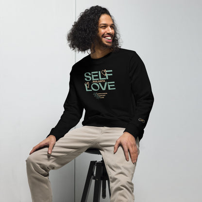 Unisex Organic Cotton Sweatshirt - Minimalist Eco-Friendly Sustainable Pullover 'Self Love'