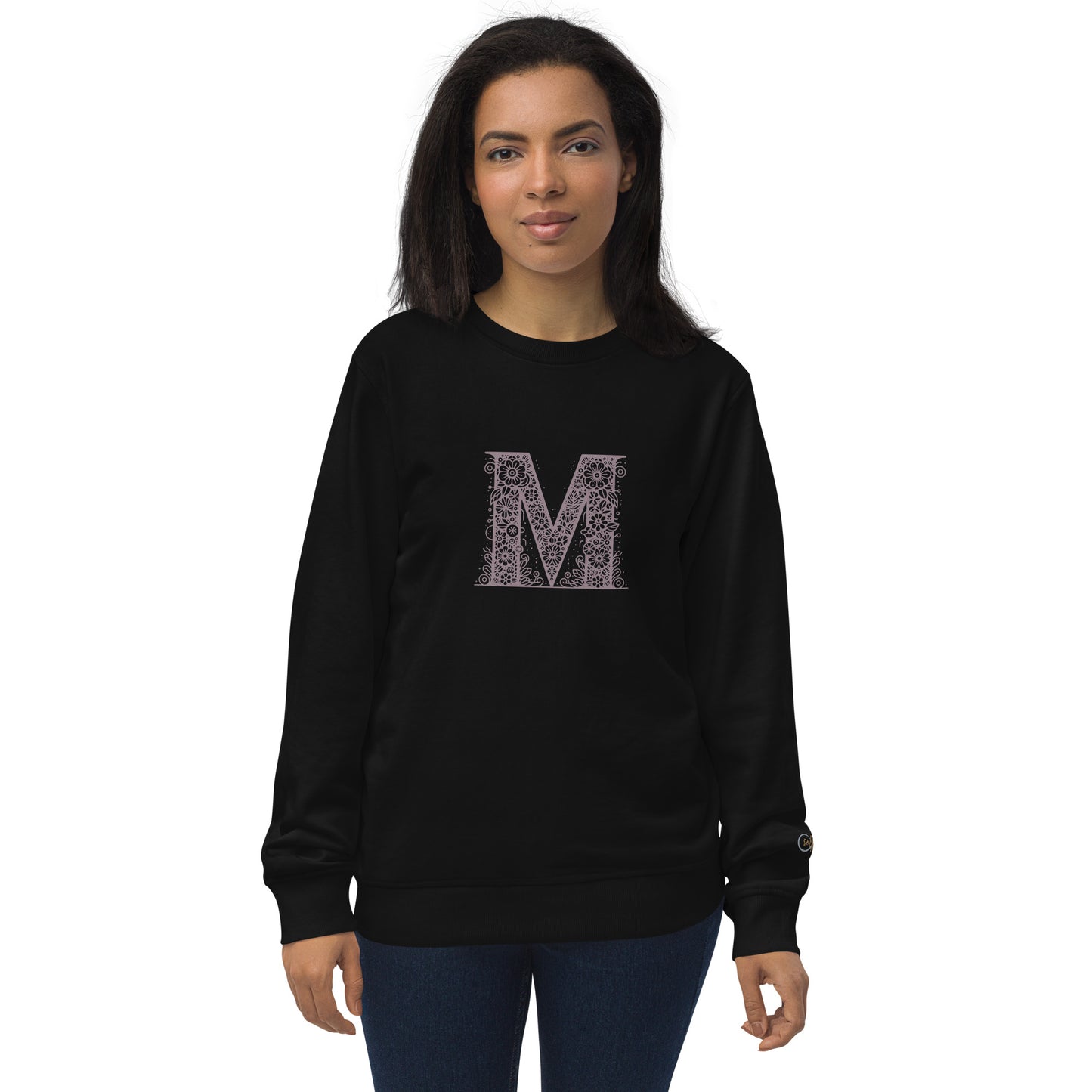 Unisex Organic Cotton Sweatshirt - Minimalist Eco-Friendly Sustainable 'M is For Moments of Mindfulness'