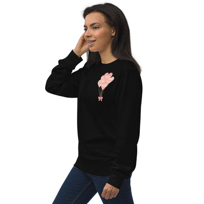 Unisex Organic Cotton Sweatshirt - Minimalist Eco-Friendly Sustainable Pullover 'Be Well'