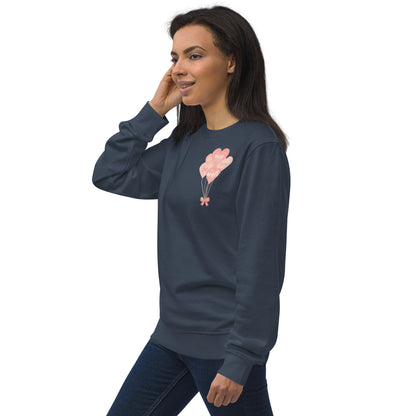 Unisex Organic Cotton Sweatshirt - Minimalist Eco-Friendly Sustainable Pullover 'Be Well'