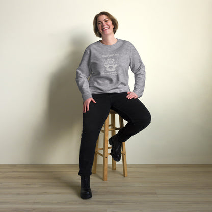 Unisex Organic Cotton Sweatshirt - Minimalist Eco-Friendly Sustainable 'A cup of Mindfulness'