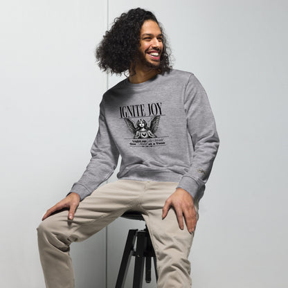 Unisex Organic Cotton Sweatshirt - Minimalist Eco-Friendly Sustainable 'Ignite Joy'