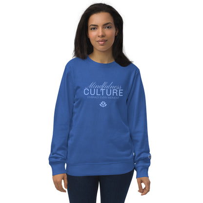 Unisex Organic Cotton Sweatshirt - Minimalist Eco-Friendly Sustainable Pullover 'Mindfulness Culture'