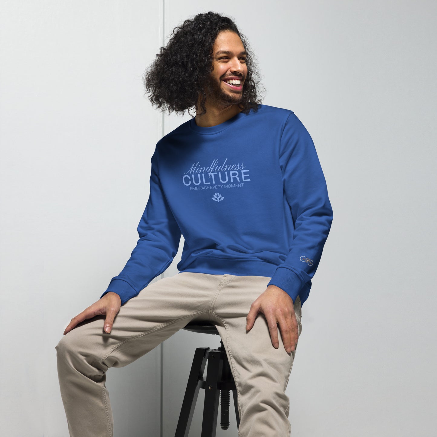 Unisex Organic Cotton Sweatshirt - Minimalist Eco-Friendly Sustainable Pullover 'Mindfulness Culture'