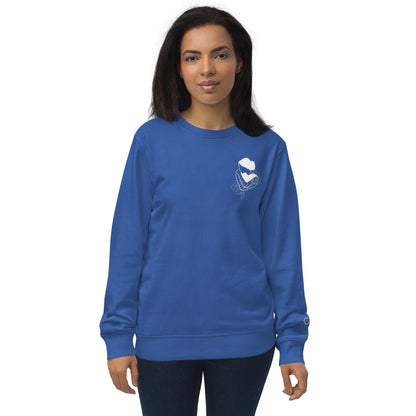 Unisex Organic Cotton Sweatshirt - Minimalist Eco-Friendly Sustainable Pullover 'Self Acceptance'