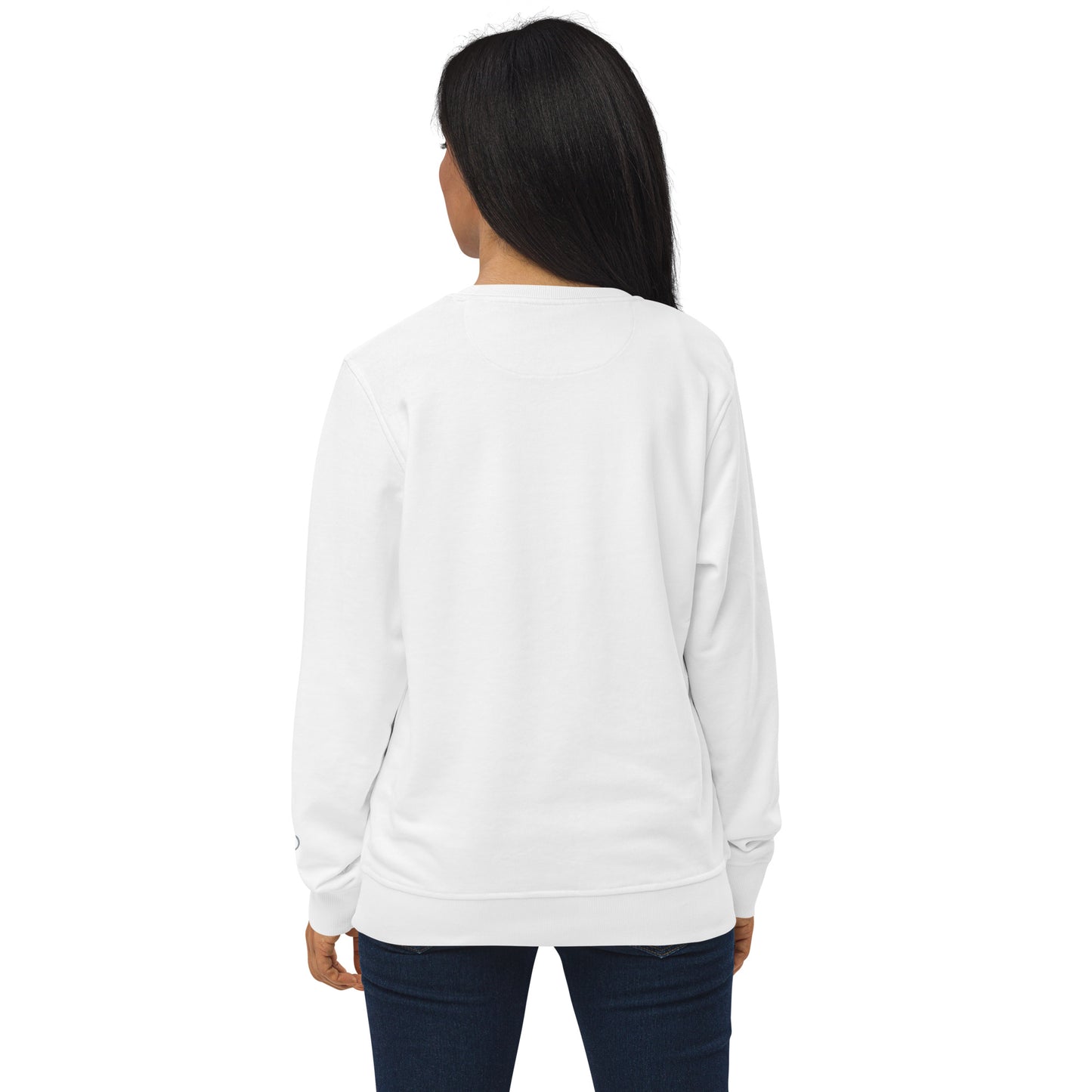 Unisex Organic Cotton Sweatshirt - Minimalist Eco-Friendly Sustainable 'Nature Inspires Harmony'