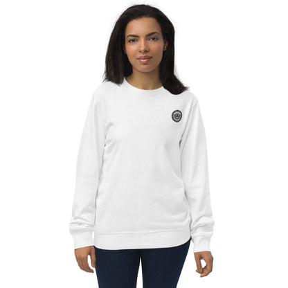 Unisex Organic Cotton Sweatshirt - Minimalist Eco-Friendly Sustainable Pullover 'Power of Mindfulness'