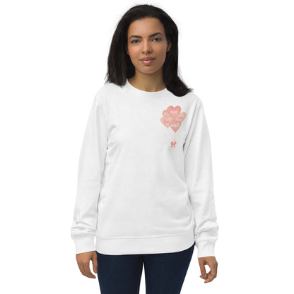 Unisex Organic Cotton Sweatshirt - Minimalist Eco-Friendly Sustainable Pullover 'Be Well'