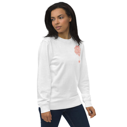 Unisex Organic Cotton Sweatshirt - Minimalist Eco-Friendly Sustainable Pullover 'Be Well'