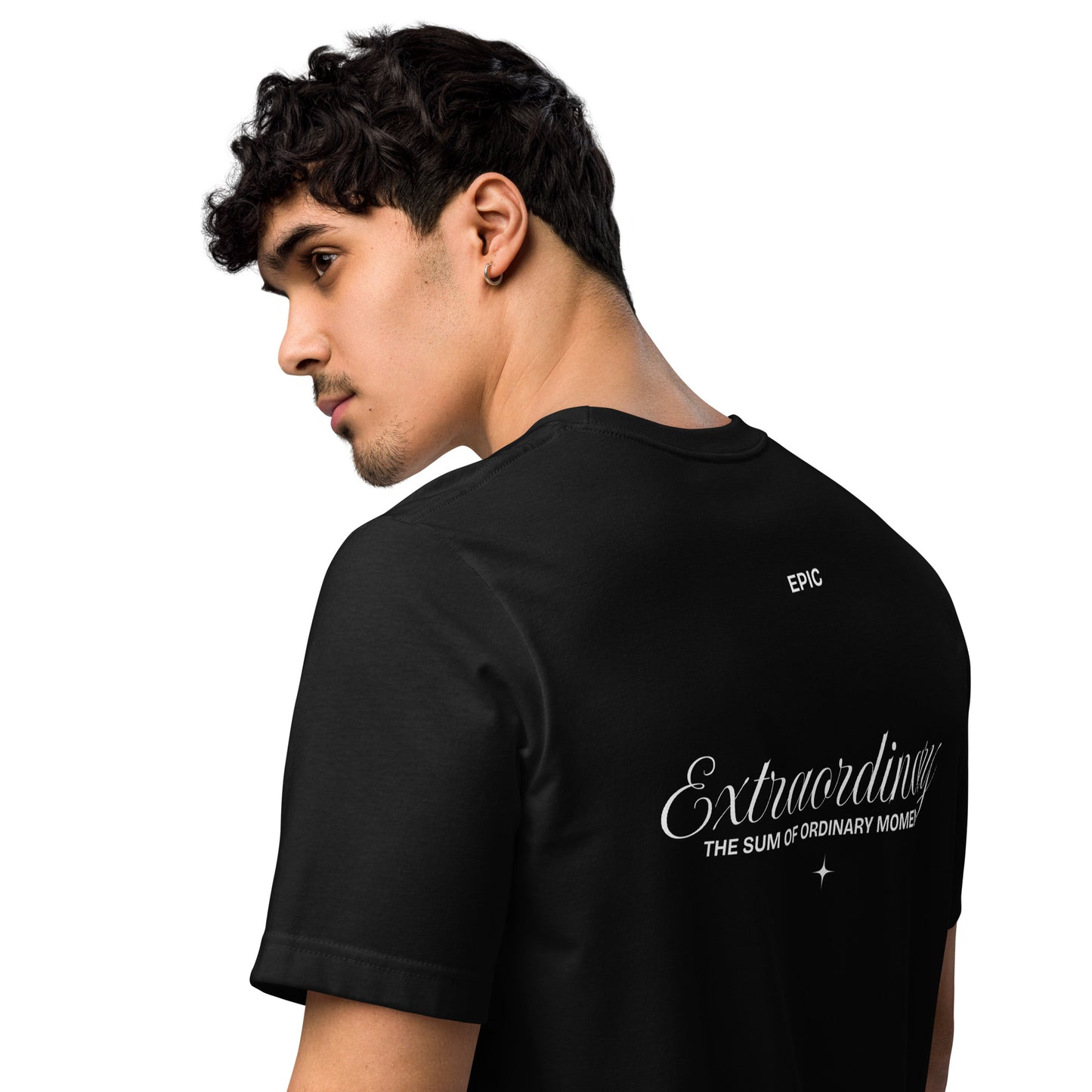 Eco-Friendly Unisex T-Shirt Made from 100% Recycled Materials Sustainable Tee 'Extraordinary'