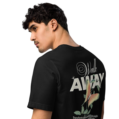 Eco-Friendly Unisex T-Shirt Made from 100% Recycled Materials Sustainable Tee 'Walk Away'