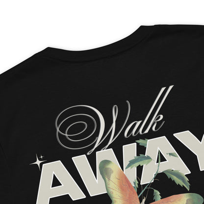 Eco-Friendly Unisex T-Shirt Made from 100% Recycled Materials Sustainable Tee 'Walk Away'