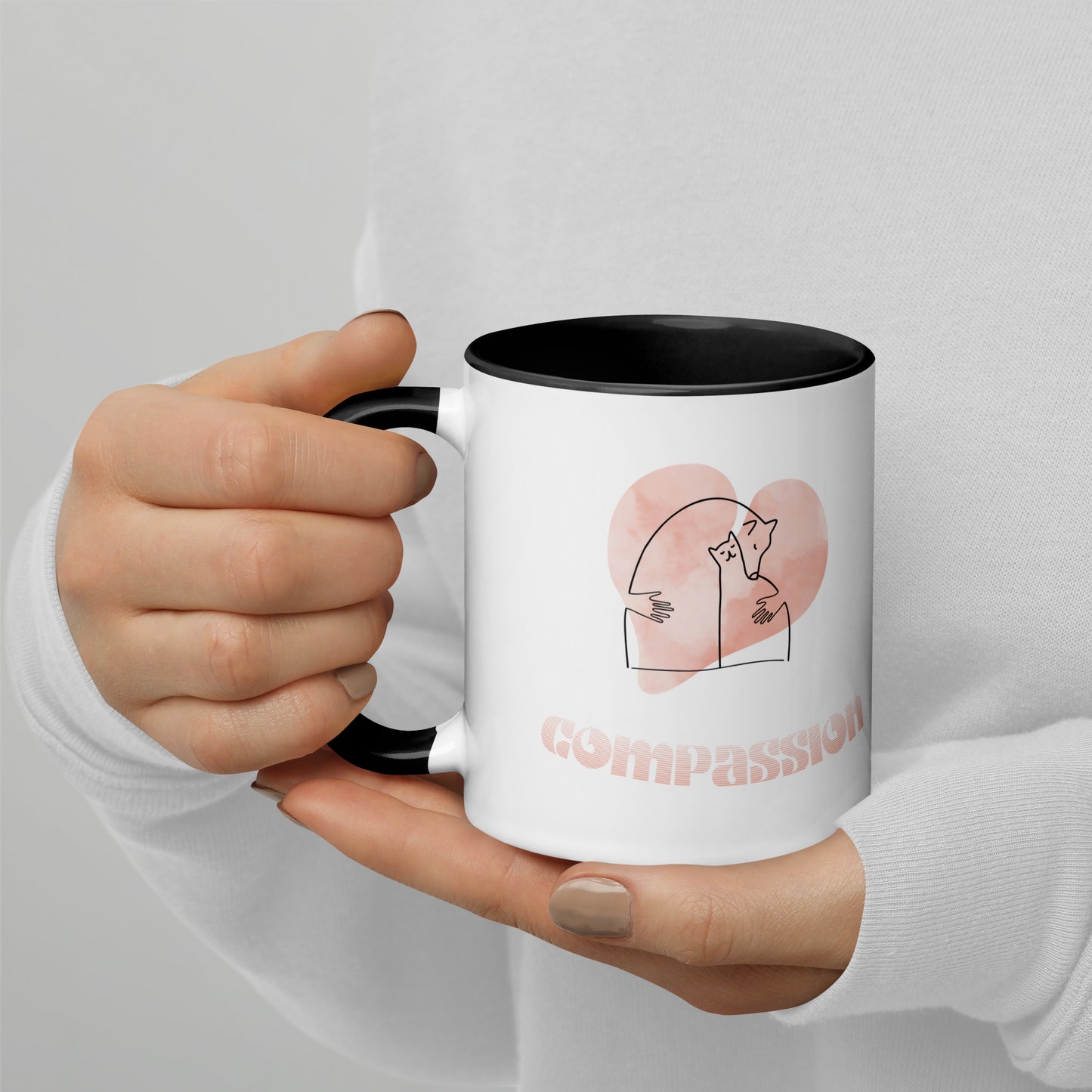 Colorful Inspirational Ceramic Mug, Perfect Gift for Someone Special 'Compassion'