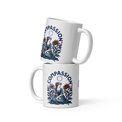 Inspirational Coffee Mug, Microwave & Dishwasher Safe – Perfect Gift 'Compassion - Healing'