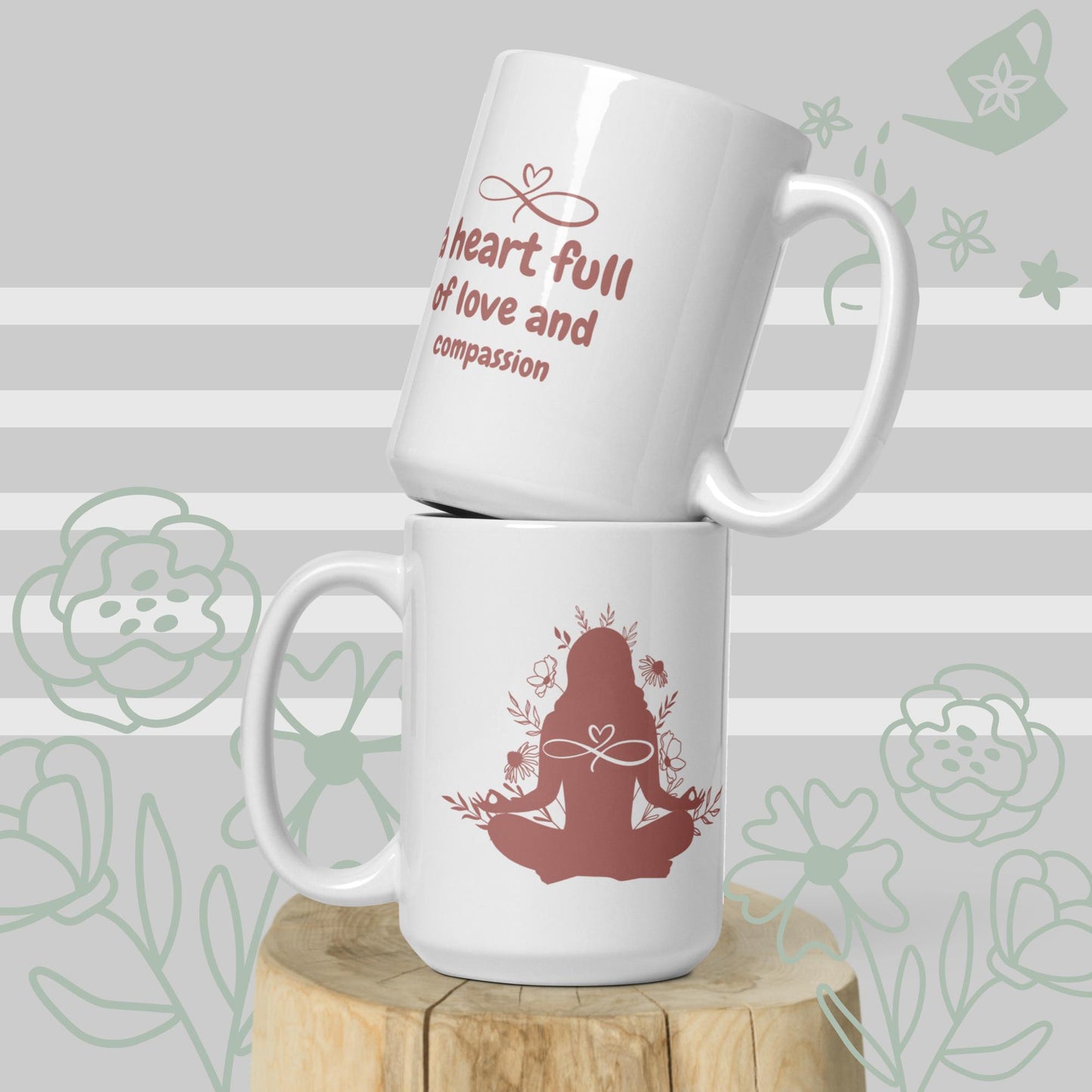 Inspirational Coffee Mug, Microwave & Dishwasher Safe – Perfect Gift 'A heart full of love'